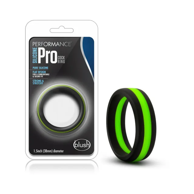 Blush Performance Go Pro black-and-green ring beside matching Performance Pro retail package