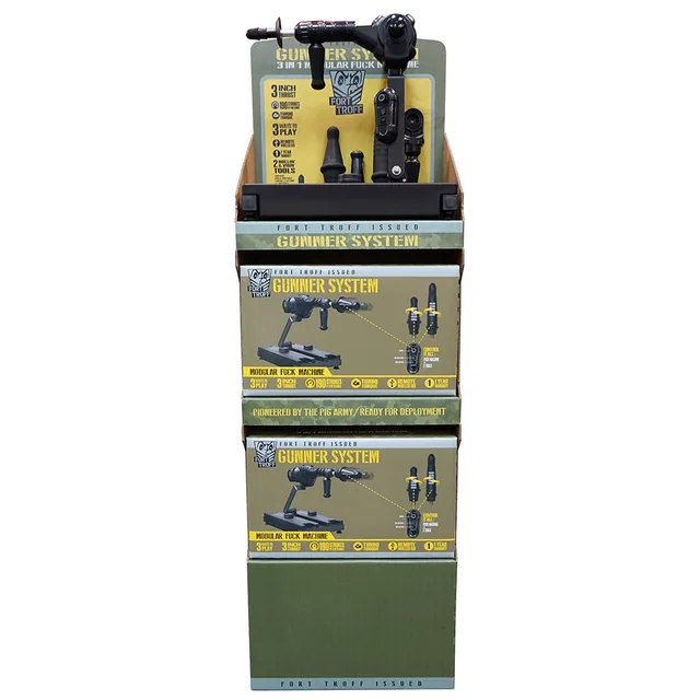 Fort Troff Gunner stacked retail display with header