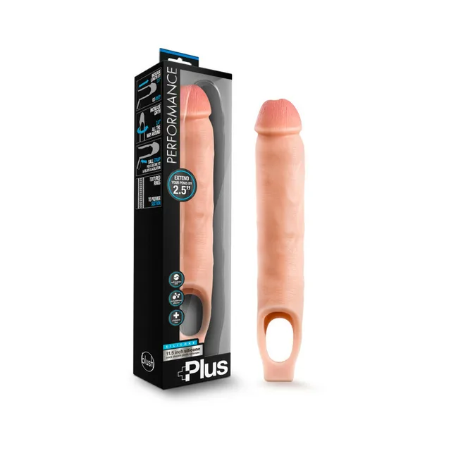 Blush Performance Plus 11.5-inch beige sheath beside retail box