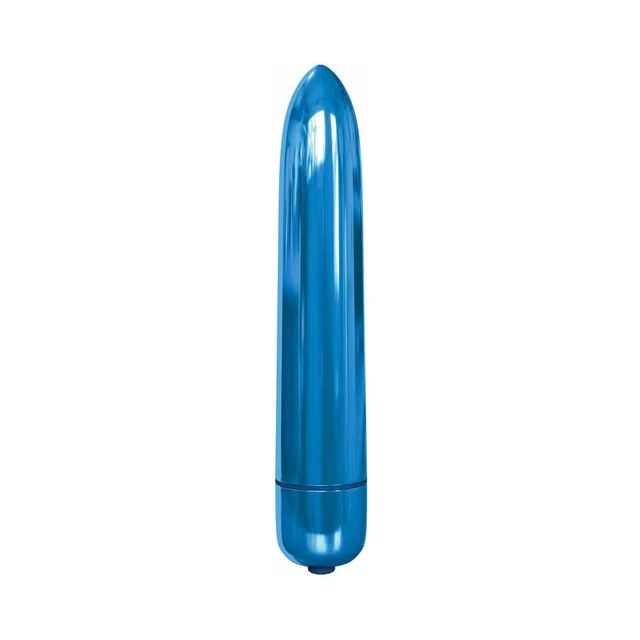 Upright blue Classix Rocket Bullet Vibrator