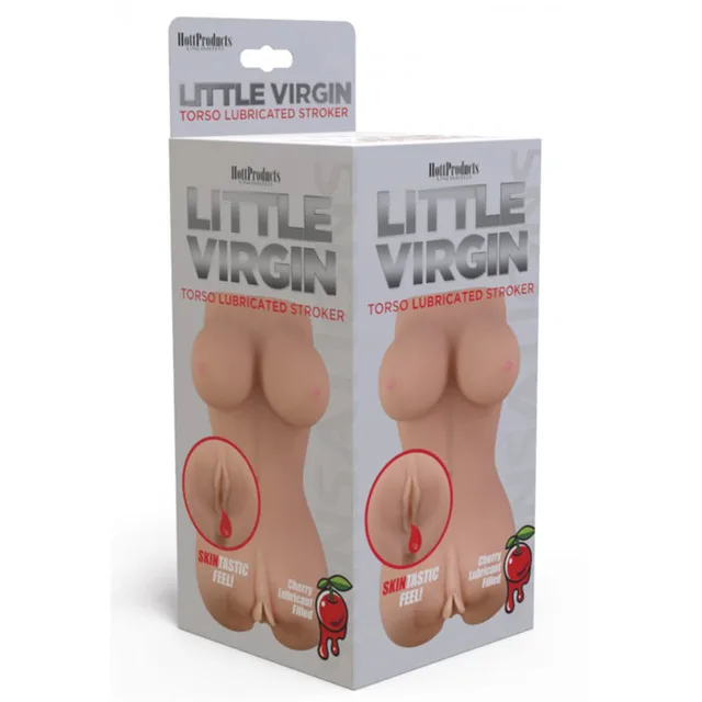 Skinsations Little Virgin beige torso stroker in gray retail box