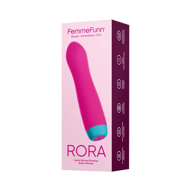 FemmeFunn Rora pink rotating bullet retail box