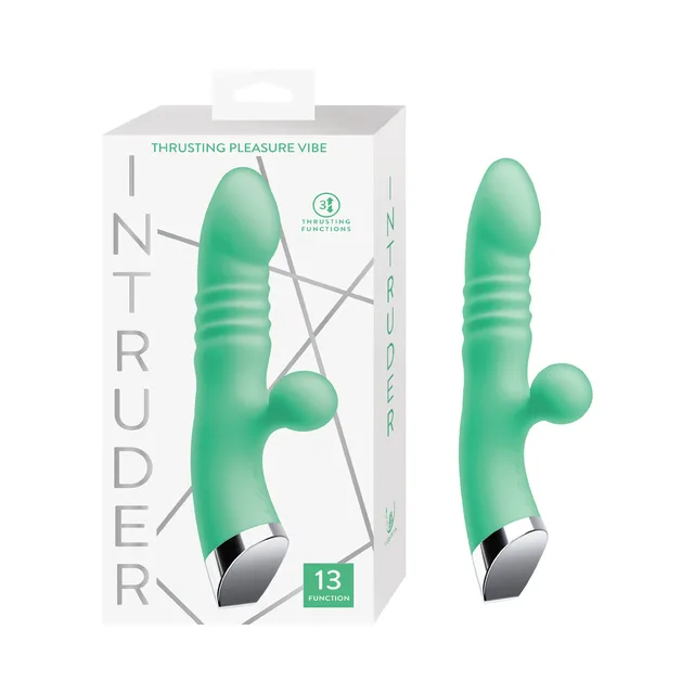 Nasstoys Intruder mint Thrusting Vibrator beside retail box