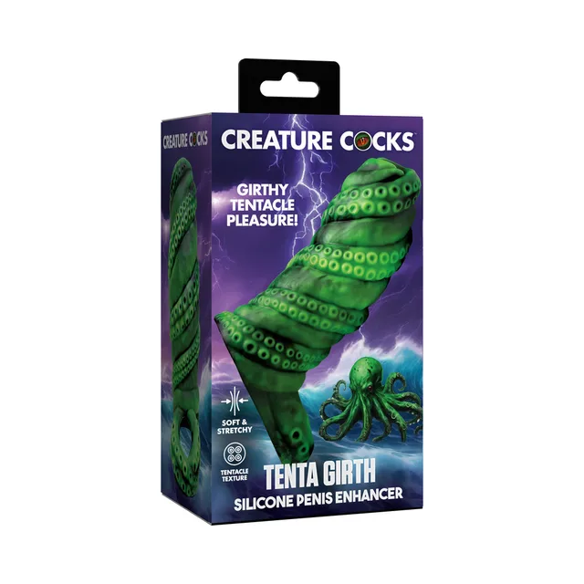 Creature Cocks Tenta Girth green silicone enhancer retail box