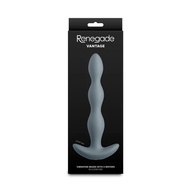 Gray Renegade Vantage vibrating beads in tall box