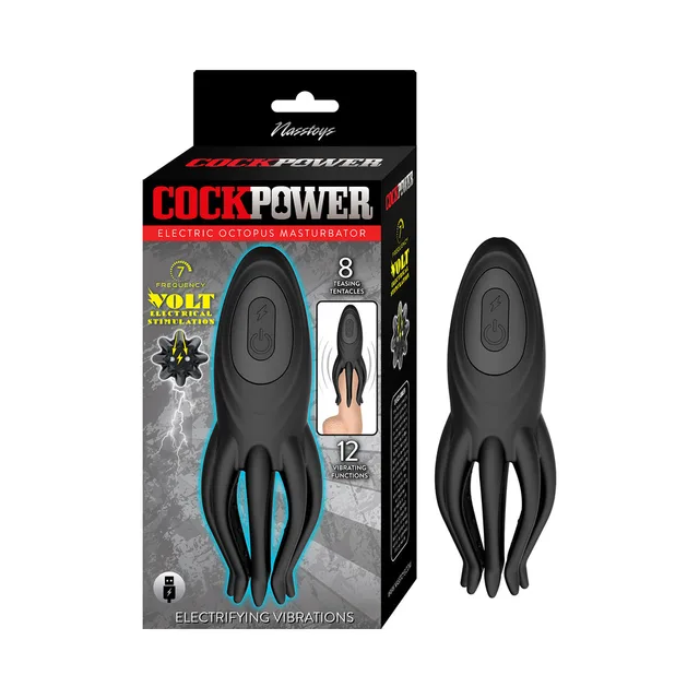 Black Cockpower Electric Octopus beside retail box