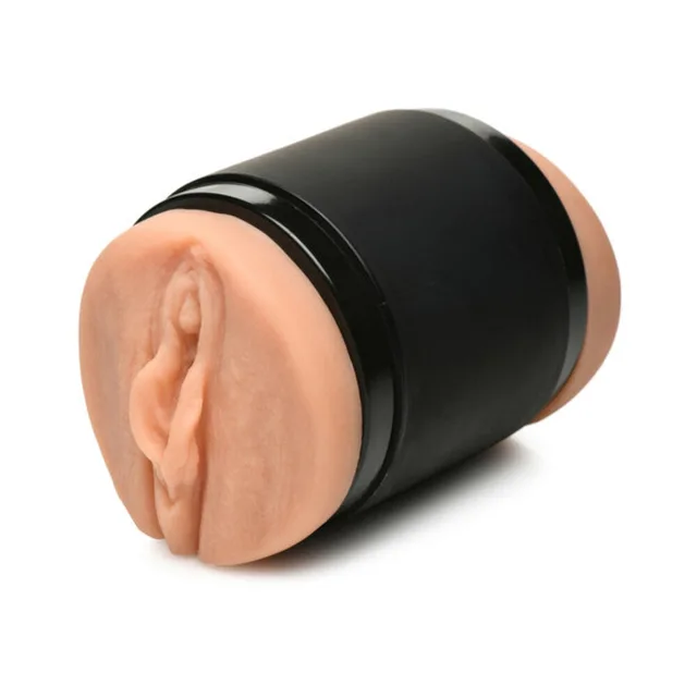 Medium-tone vaginal opening on black Mistress case