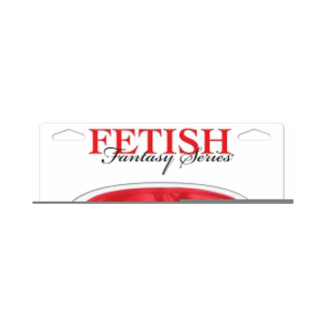 Fetish Fantasy Series red satin love mask partly visible in package