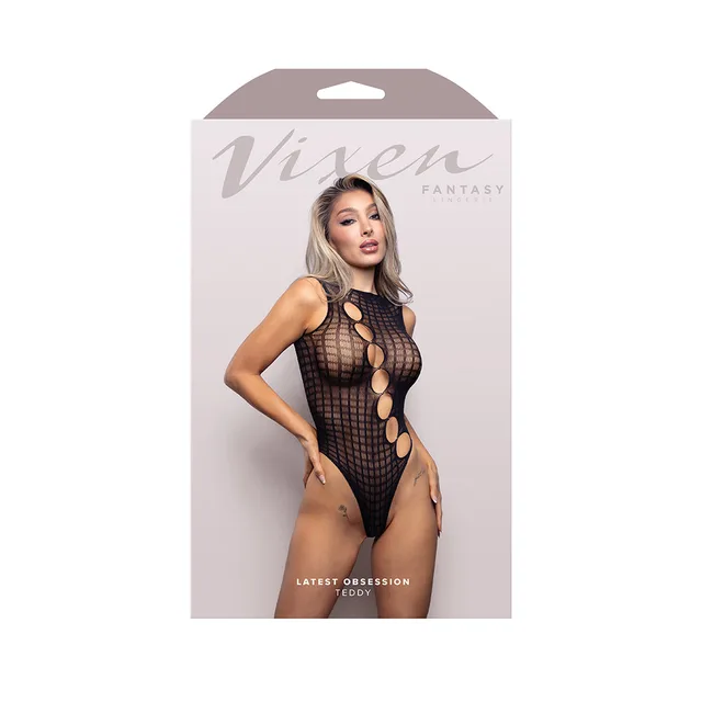 Latest Obsession black cutout teddy O/S retail box
