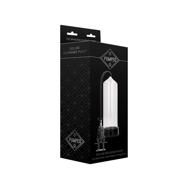 Shots Pumped Deluxe Clear Beginner Pump in carton