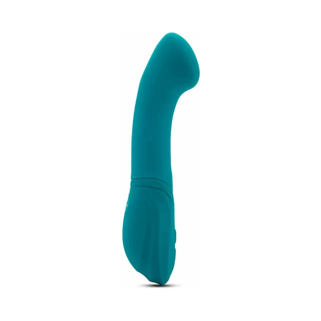 side profile of emerald green Nu Sensuelle Luna curved vibrator