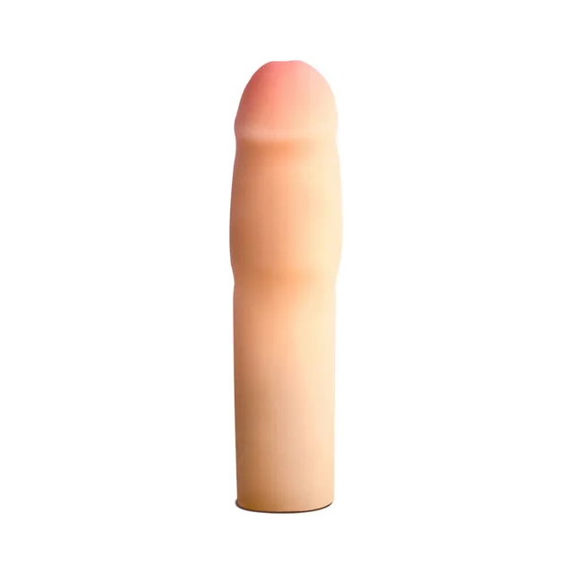 Performance Cock Xtender upright beige sleeve with rounded molded tip