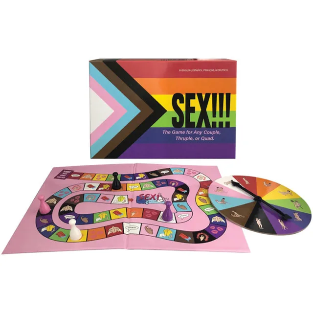 Any Couple Sex Game box with rainbow board and spinner layout