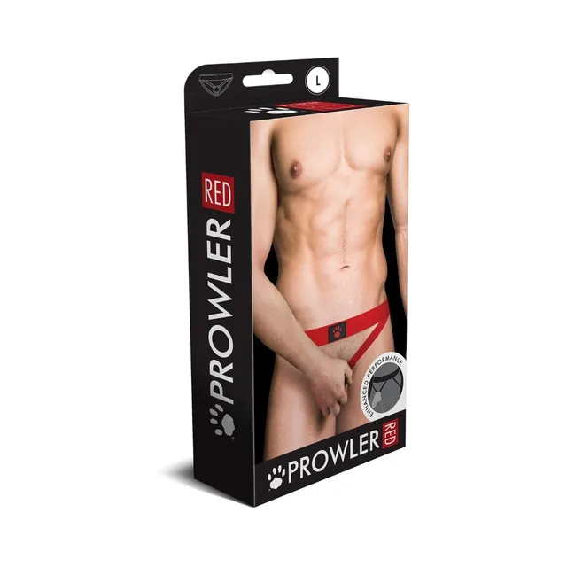 Prowler RED red cockring jock strap size L retail box