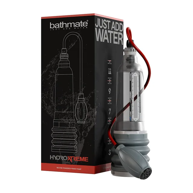 Bathmate HydroXtreme9 clear pump-only unit with retail box