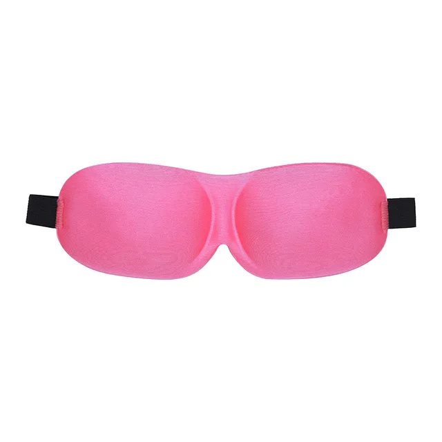 Front view of vivid pink Ouch 3D mask with black straps