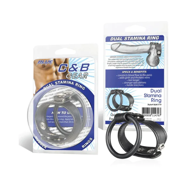 Blue Line Dual Stamina Ring front and rear retail package views