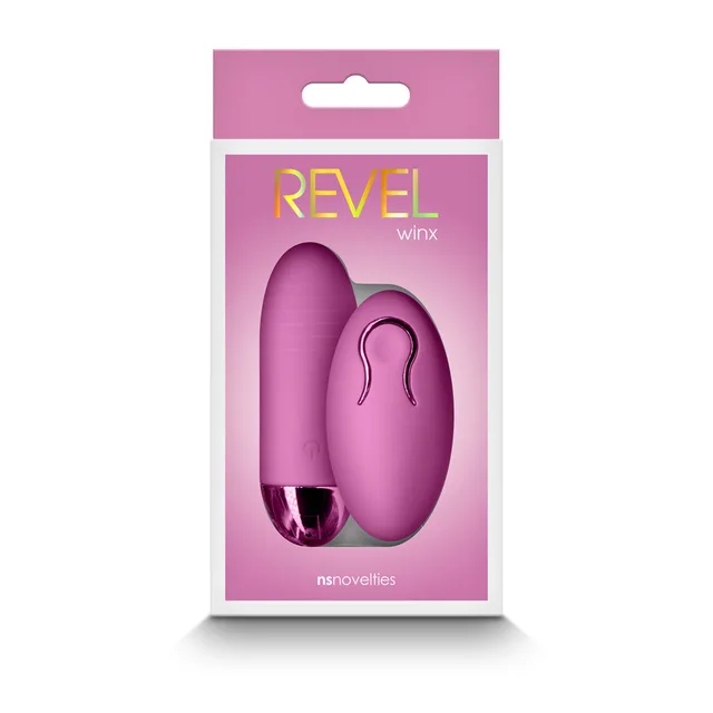 Revel Winx pink insertable bullet and remote in retail box