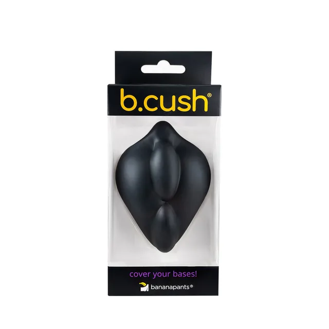 Banana Pants B.Cush black silicone dildo-base cushion inside front retail package