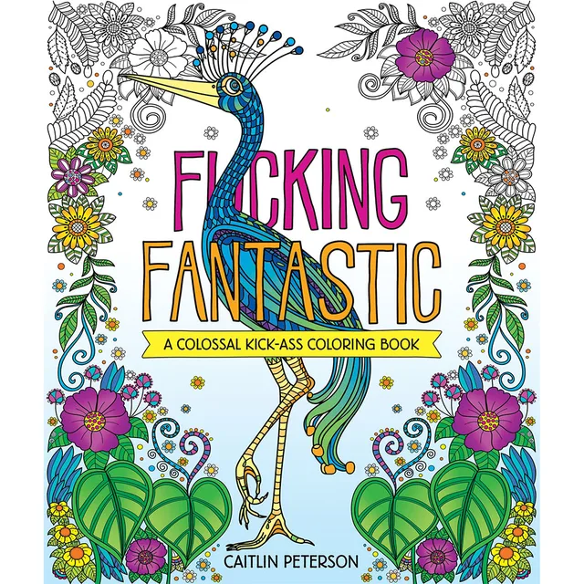 F*cking Fantastic coloring book front cover by Caitlin Peterson