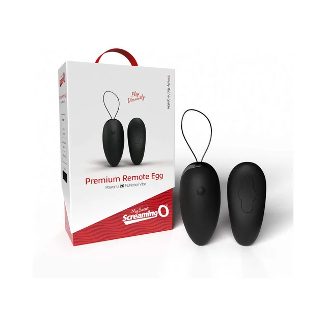 Screaming O Premium Remote Egg with oval remote and retail box
