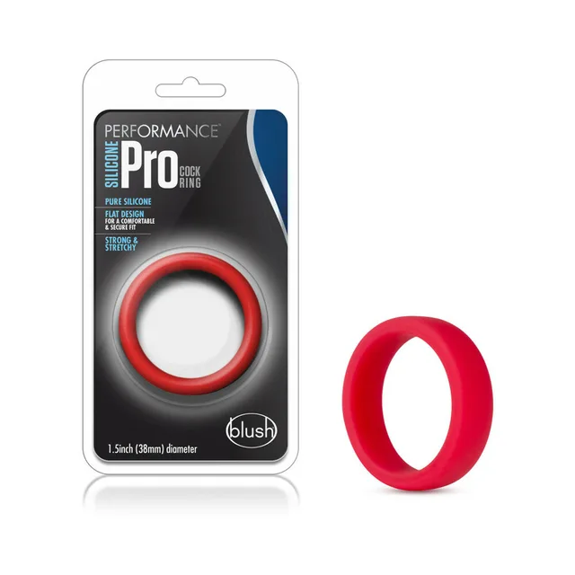 Blush Performance Go Pro red silicone ring beside retail package