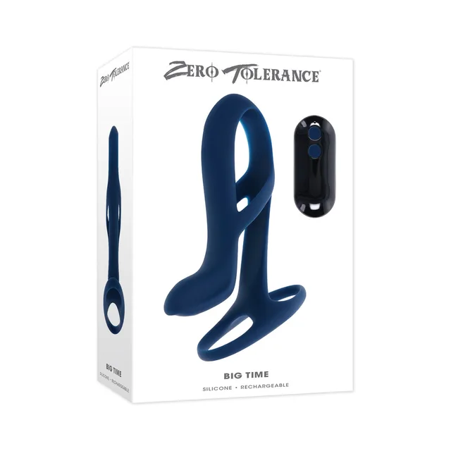 Zero Tolerance Big Time blue vibrating sleeve in white box
