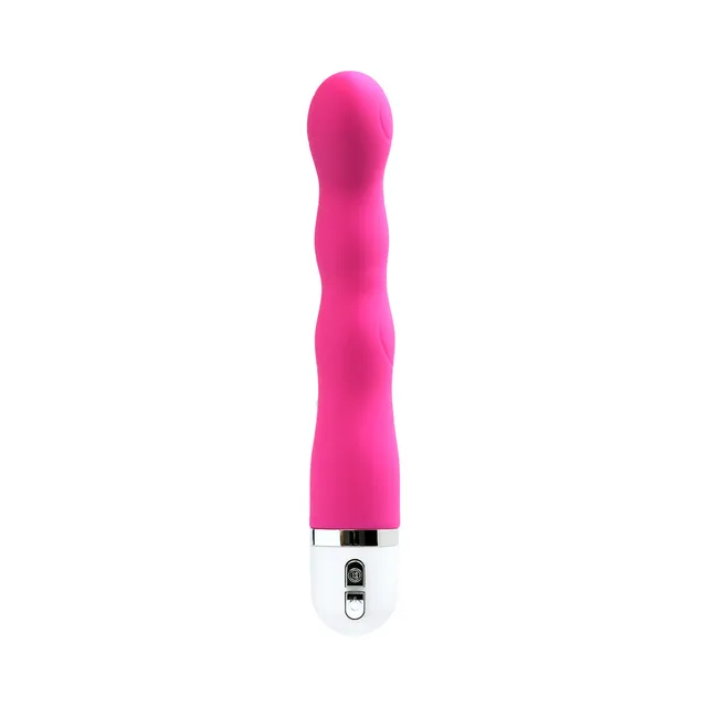 VeDO Quiver Hot Pink Mini Vibrator upright front view