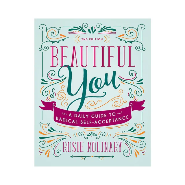 mint Beautiful You second edition book cover with ornate teal and pink lettering