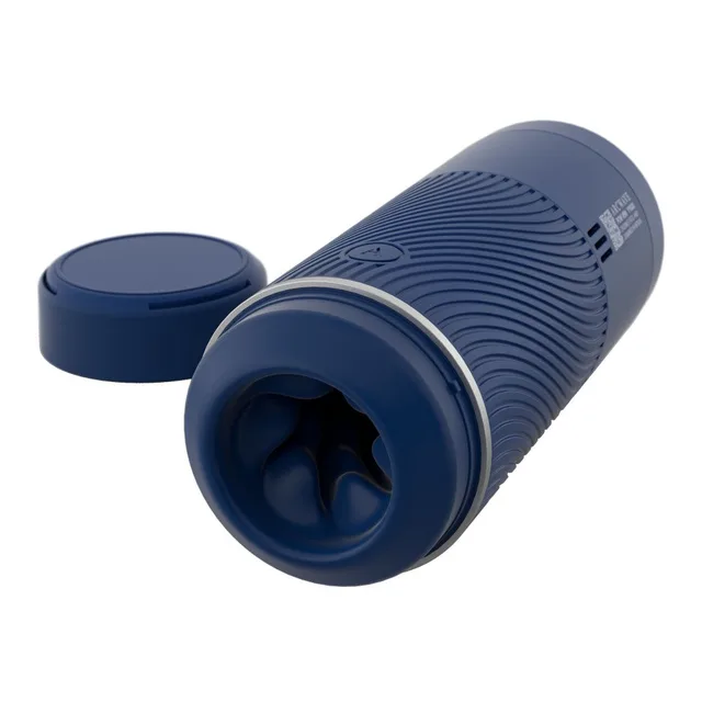 Blue Arcwave Pow angled with removable round base cap