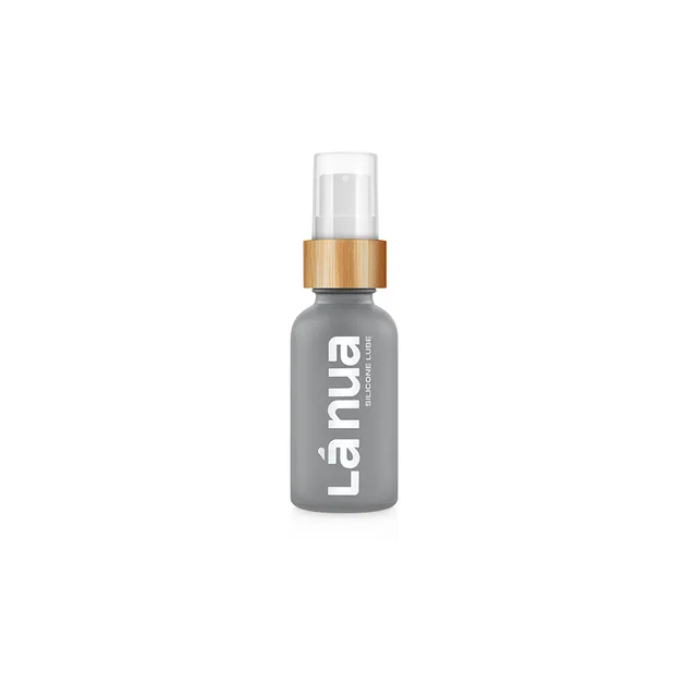 gray 1-ounce La Nua Unscented silicone lube pump bottle