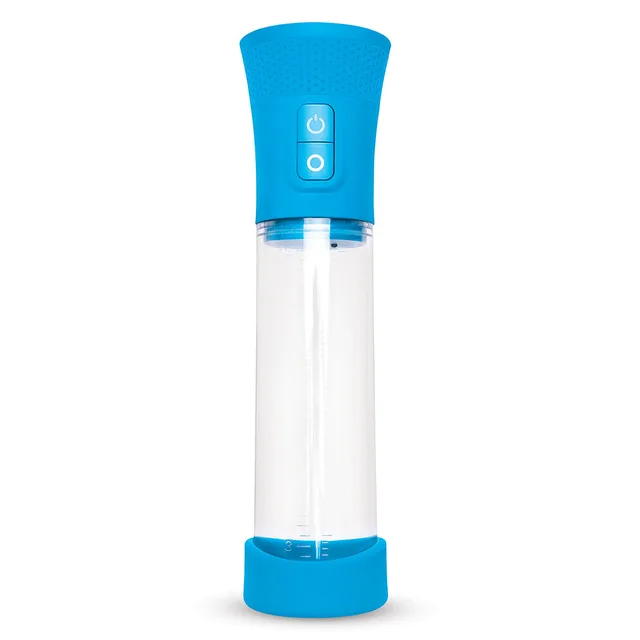 Front view of blue and clear Pro Rechargeable Pump
