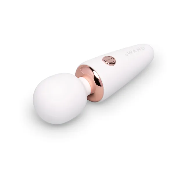 White Le Wand Mini Micro angled front view