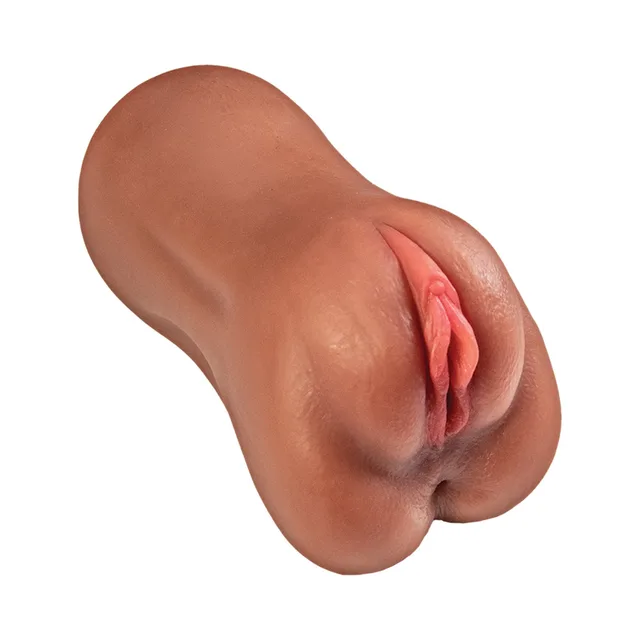 Angled front view of brown Amelia sculpted opening