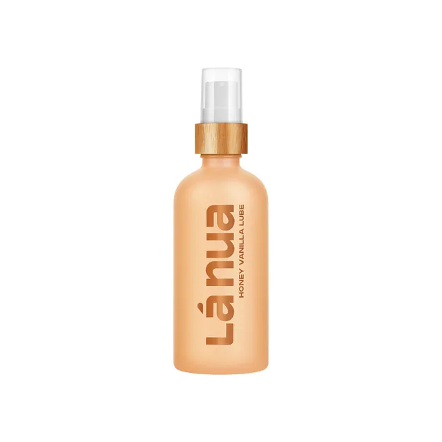 La Nua Honey Vanilla 3.4 oz peach-orange pump bottle