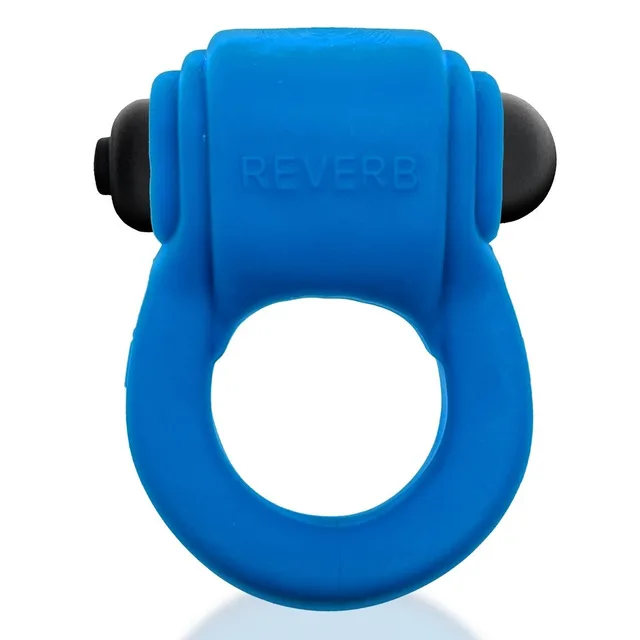Front view of teal Revring with black bullet ends