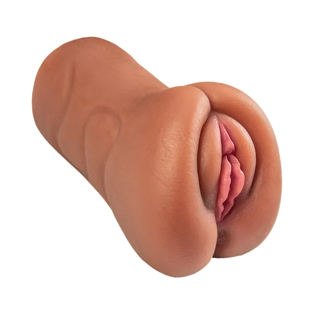 Angled front view of brown Destiny sculpted opening