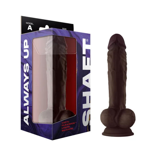 mahogany Shaft Model A veined dildo with balls and retail box
