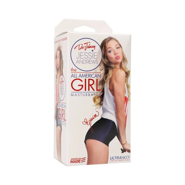 Jesse Andrews All American Girl white illustrated retail box front angle