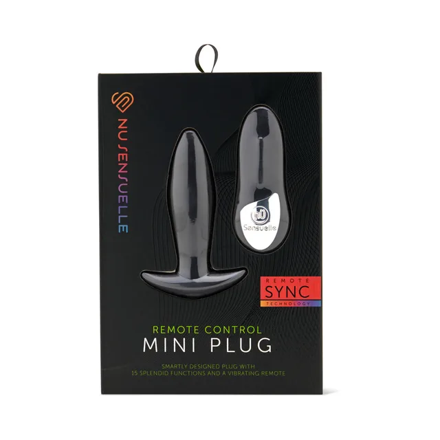 Nu Sensuelle black Remote Control Mini Plug and oval remote in retail box