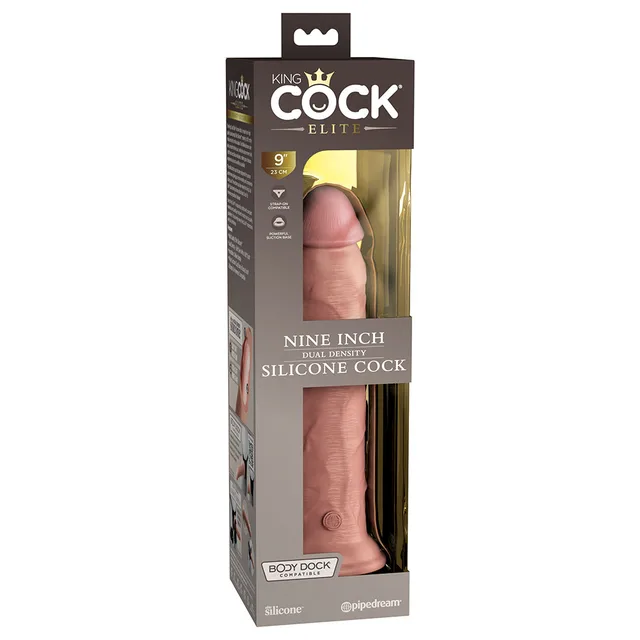 King Cock Elite Beige 9-inch dildo retail box front