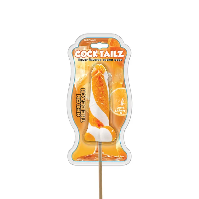 Orange Cocktailz Sex on the Beach penis-shaped lollipop