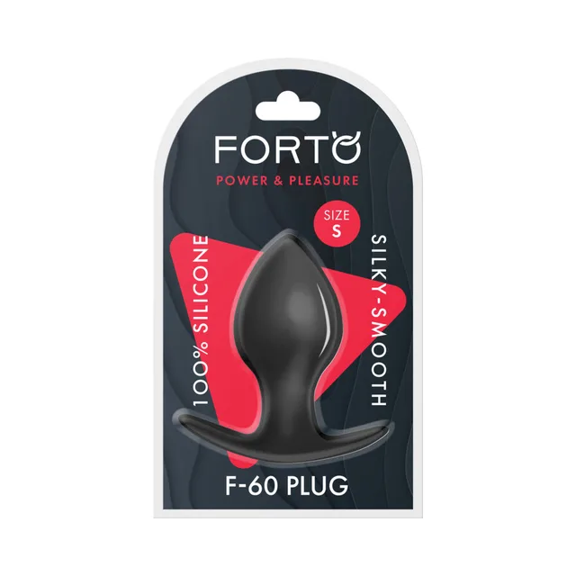 Forto F-60 small black spade plug in retail package