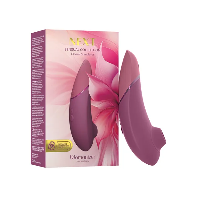 Dusky pink Womanizer Next beside floral Sensual Collection box