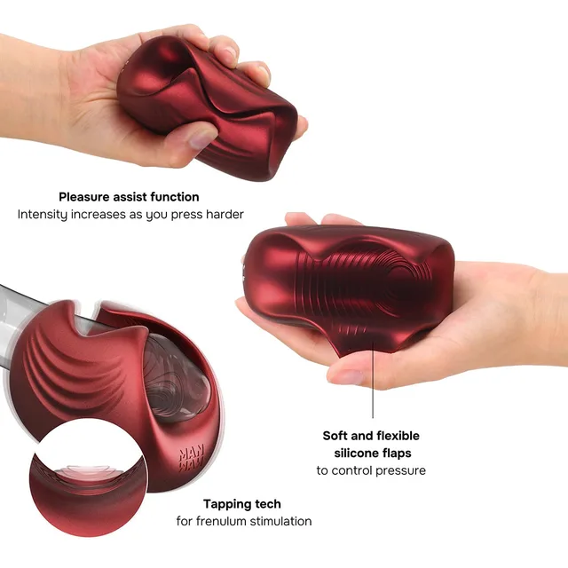Feature diagram of red Sub One flexible flaps and tapping surface