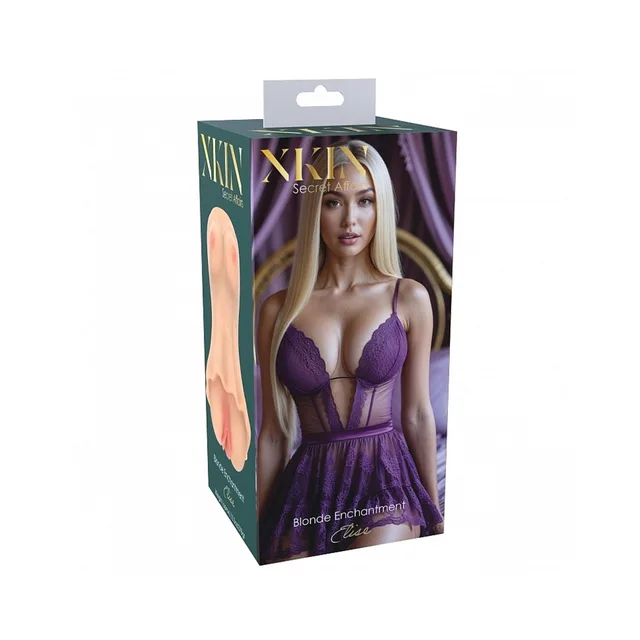 Xkin Secret Affairs Elise stroker in purple portrait box