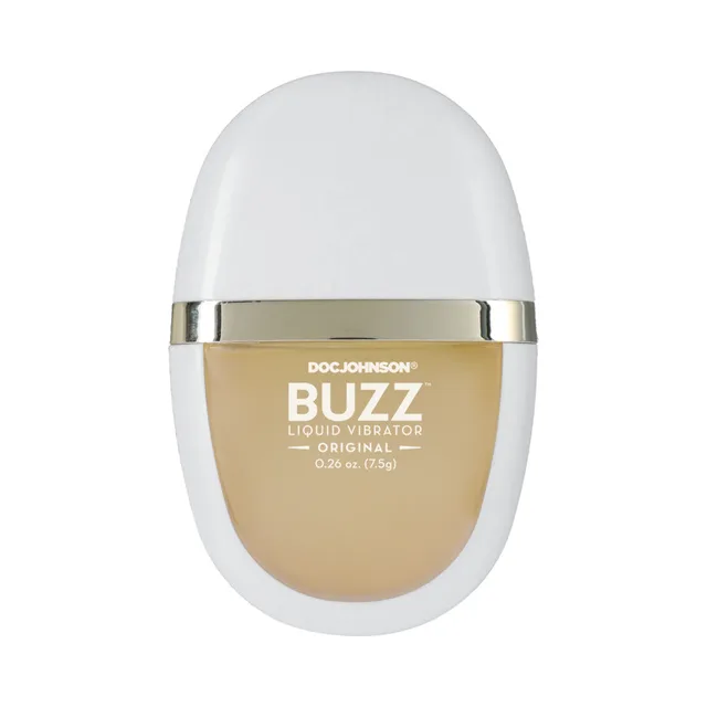 Doc Johnson BUZZ Original Gel closed white oval pod front