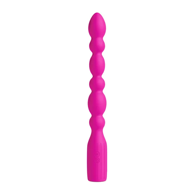 Full-length front view of pink INYA Prime six-bead design