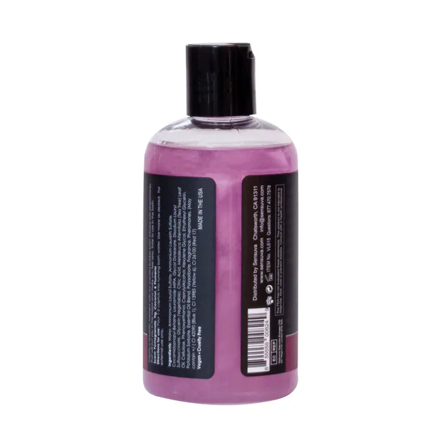 Back label of Sensuva Sweet Secrets bubble bath