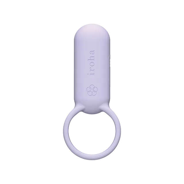 periwinkle iroha SVR vibrator with rounded body and flexible ring handle